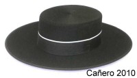 sombrero cañero panama negro